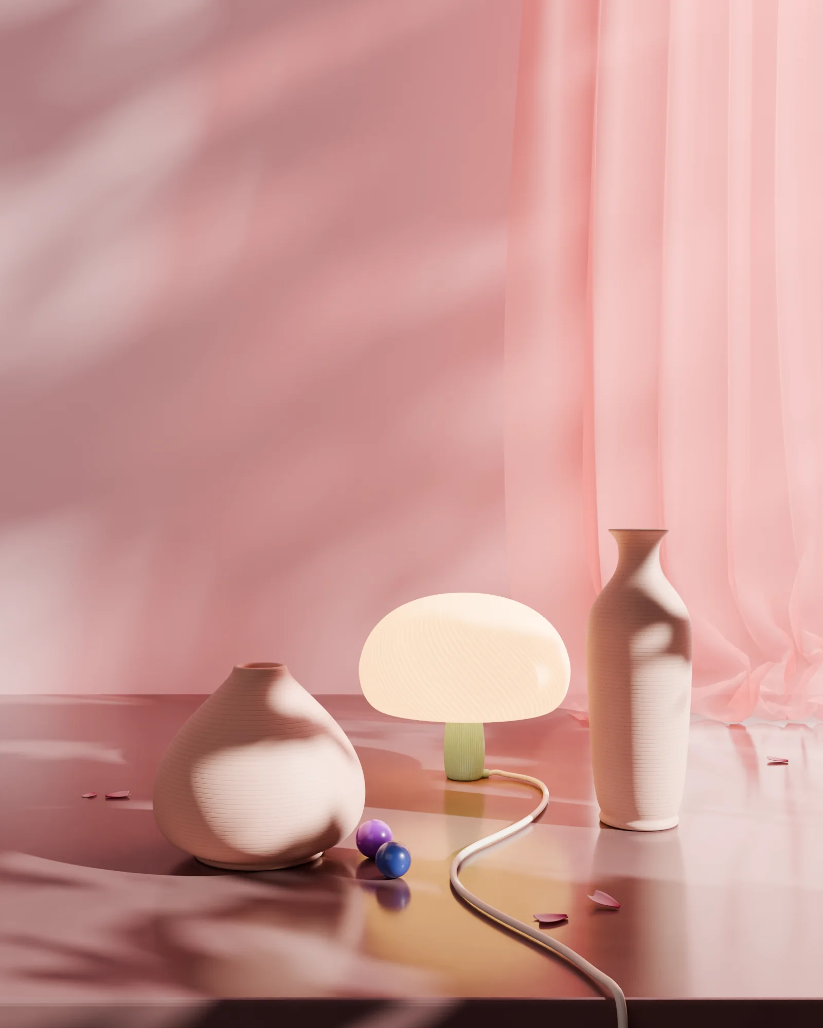 Lamp still life