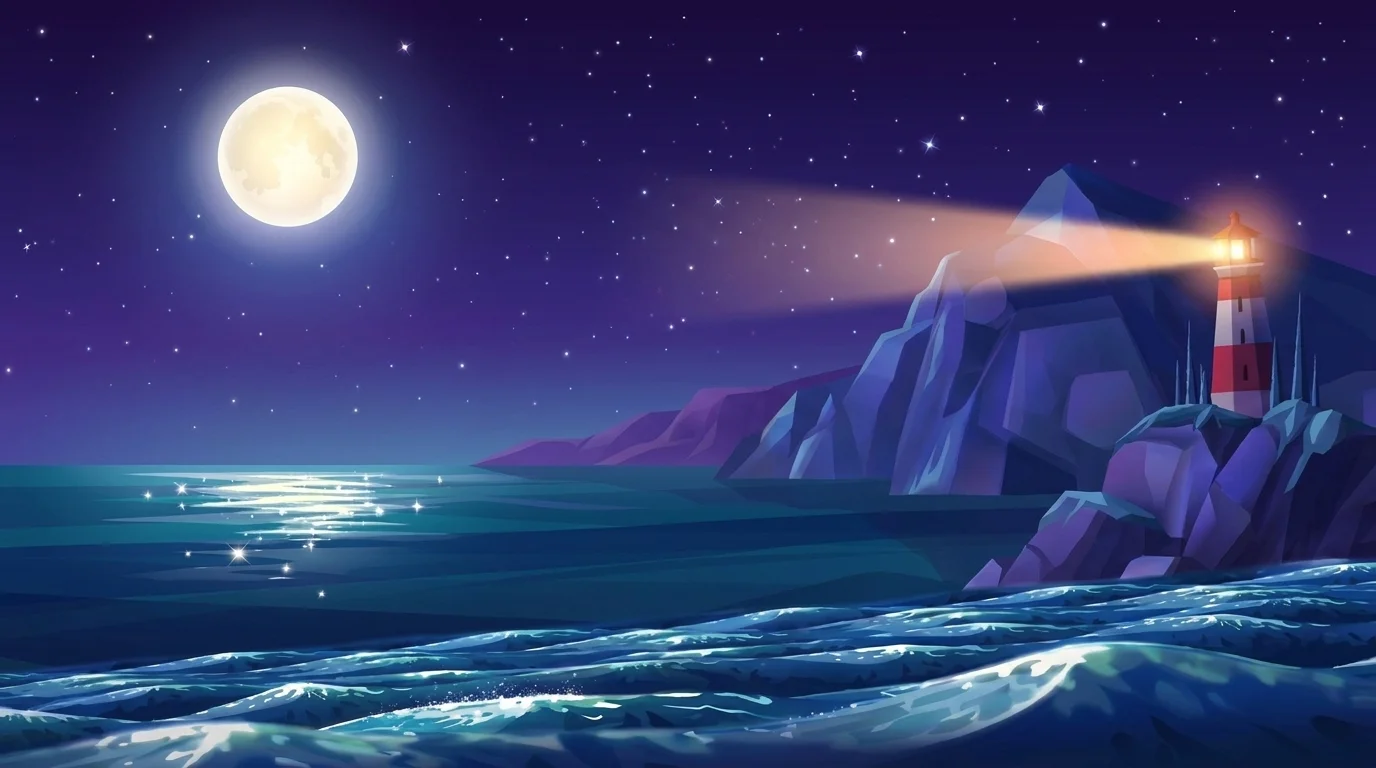 Night background, no ship.